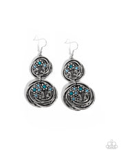 Load image into Gallery viewer, Garden Pavement - Blue Earrings