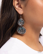 Load image into Gallery viewer, Garden Pavement - Blue Earrings