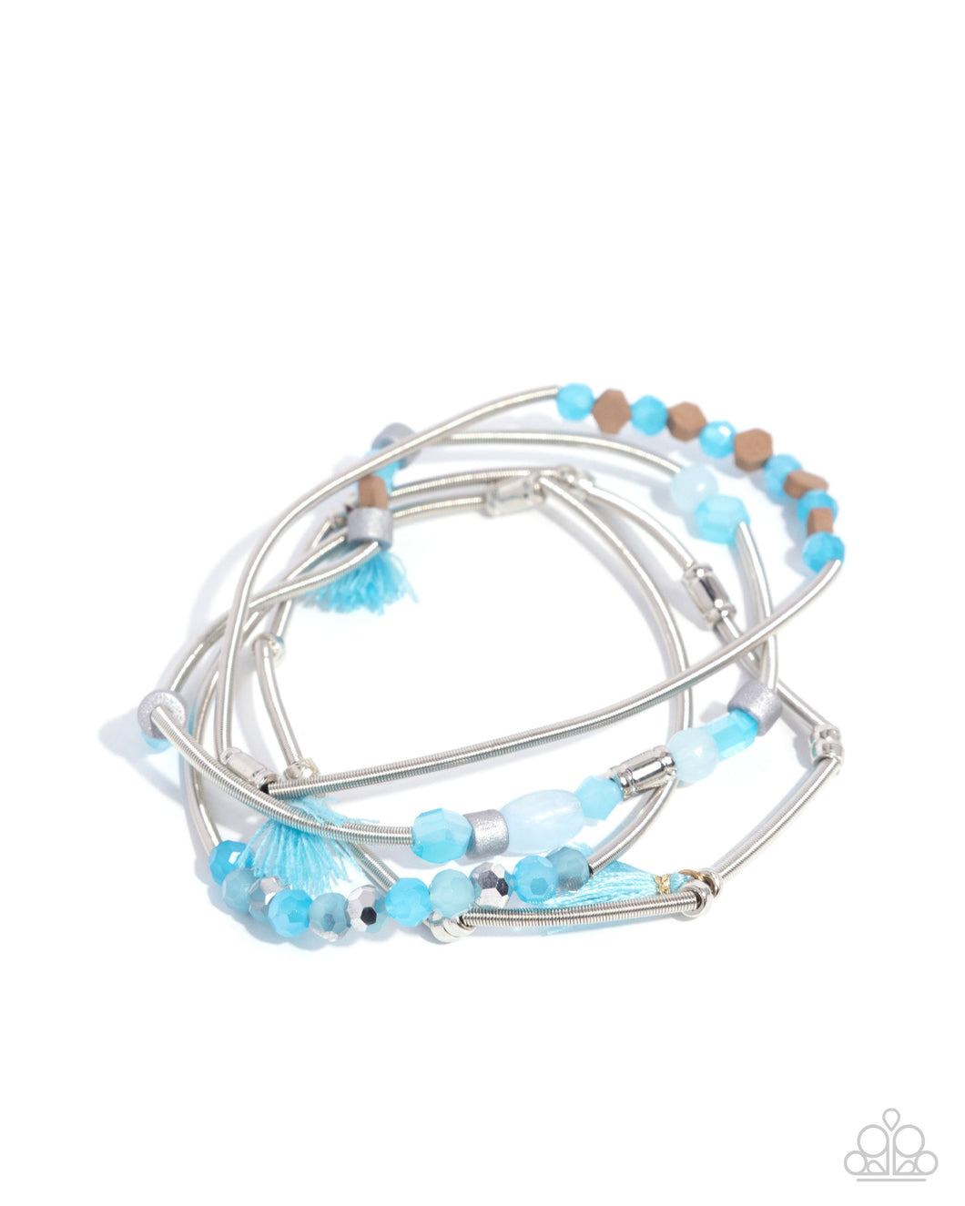 Coiled Color -  Blue Bracelet