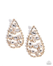 Load image into Gallery viewer, Giant Glitter - Gold Earrings
