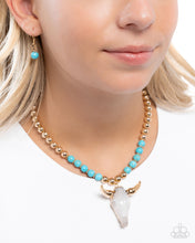 Load image into Gallery viewer, Timeless Texan - Blue Gold Necklace