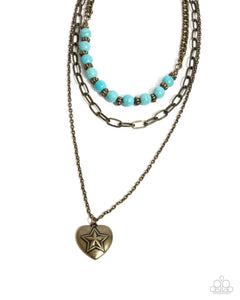 Home Stretch - Brass Necklace