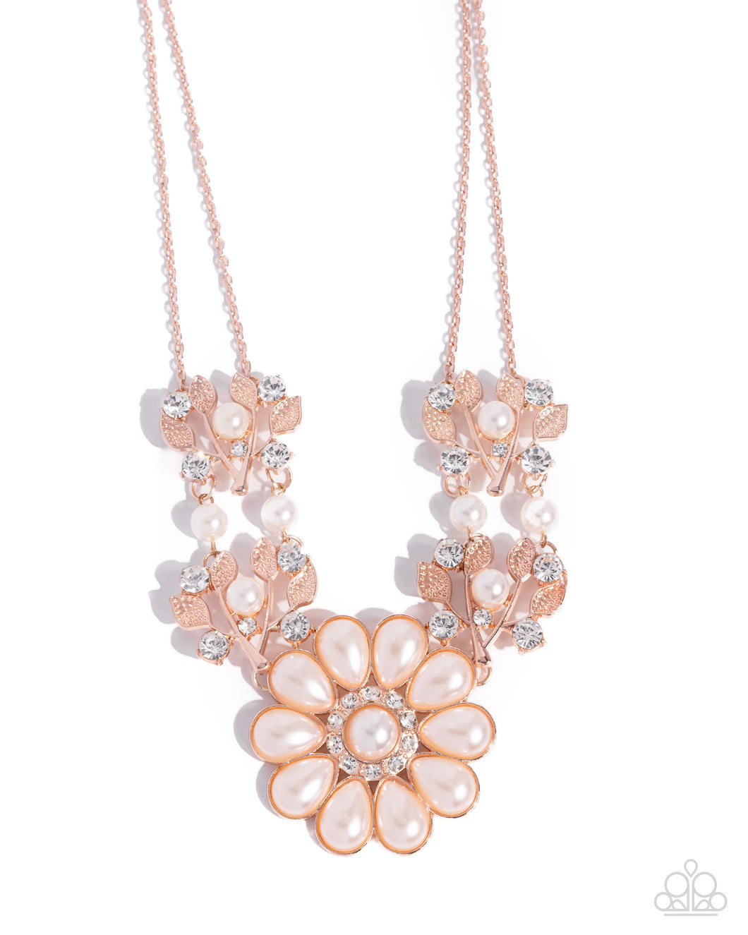 Sprouting Shimmer - Rose Gold Necklace