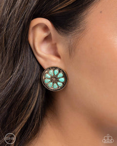 Promising Passage - Gold Clip-on Earrings