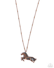 Load image into Gallery viewer, Stallion Spotlight - Copper Necklace