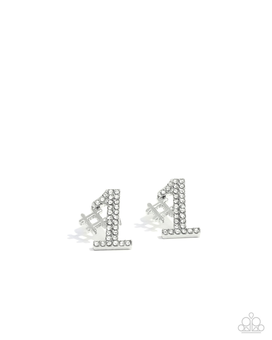 Were Number One, Youre Number Two - White Earrings