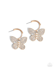 Load image into Gallery viewer, Butterfly Boundary - Gold Earrings
