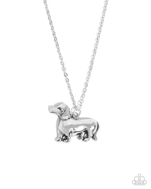 Darling Dachshund - Silver Necklace