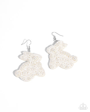 Easter Elegance - White Earrings