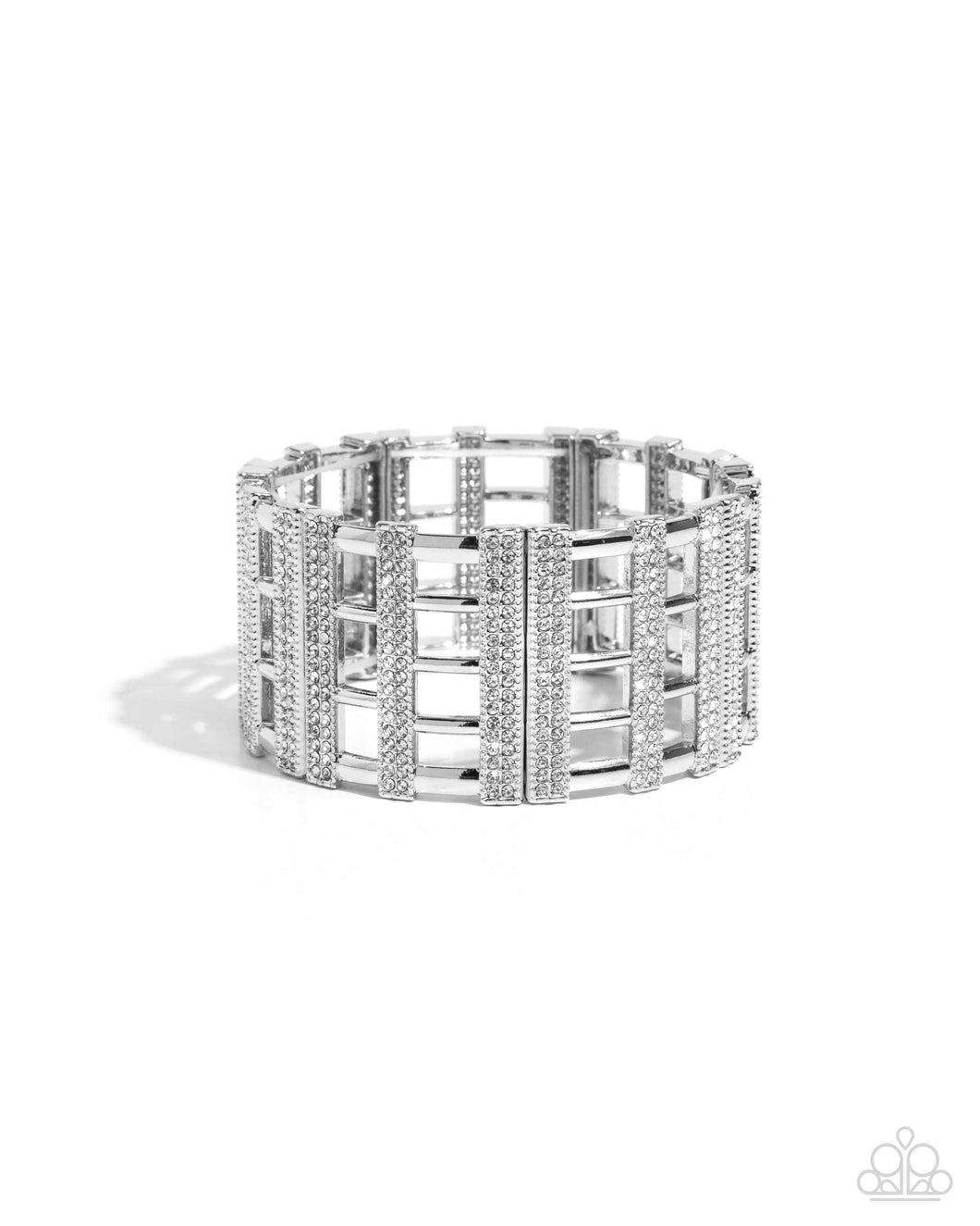 Vertical Vanity - White Bracelet