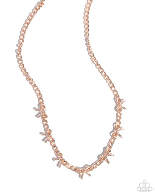 BOW the Knee - Rose Gold Necklace