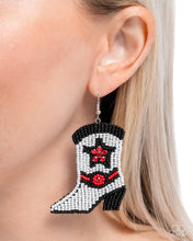 Load image into Gallery viewer, Beaded Boot - Multi Earrings