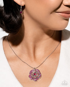 Blossoming Belle - Red Rose Necklace - April 2025 Life of the Party