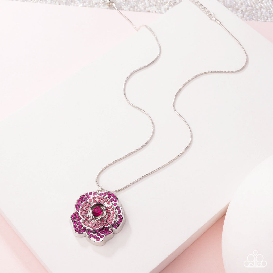 Blossoming Belle - Red Rose Necklace - April 2025 Life of the Party