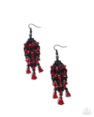 Fringe Film - Red Earrings
