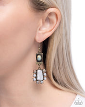 Load image into Gallery viewer, Synthetic Serenity - Brass Earrings