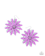 Load image into Gallery viewer, Floral Feeling - Purple Earrings