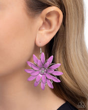 Load image into Gallery viewer, Floral Feeling - Purple Earrings