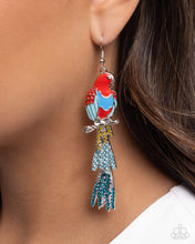 Load image into Gallery viewer, Parrot Pull - Red Earrings