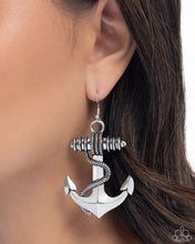 Load image into Gallery viewer, Adorable Anchor - Silver Earrings