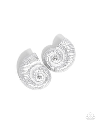 Chill Conch - White Earrings