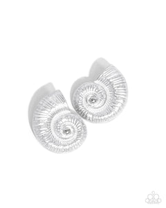 Chill Conch - White Earrings