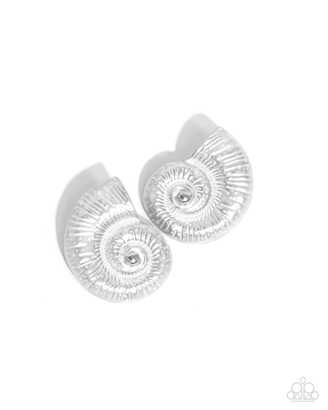 Chill Conch - White Earrings