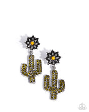 Load image into Gallery viewer, Complete Look: Yellow Cactus Necklace and Earrings