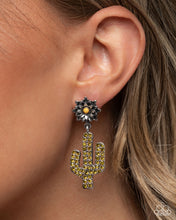 Load image into Gallery viewer, Complete Look: Yellow Cactus Necklace and Earrings