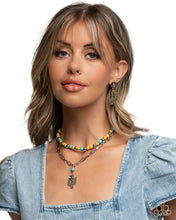 Load image into Gallery viewer, Complete Look: Yellow Cactus Necklace and Earrings