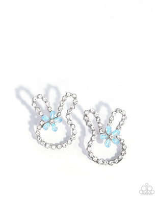 Bunny Backdrop - Blue Earrings