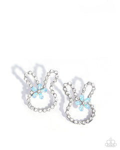 Bunny Backdrop - Blue Earrings