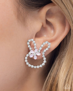 Bunny Backdrop - Pink Earrings