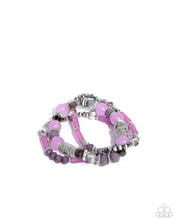 Load image into Gallery viewer, Colorful Conversation - Purple Bracelet