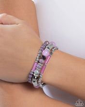 Load image into Gallery viewer, Colorful Conversation - Purple Bracelet