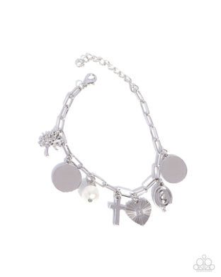 Charm Commitment - White Necklace