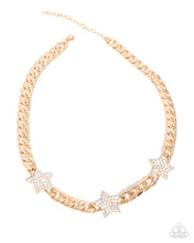 Load image into Gallery viewer, Uncle Sam Stars - Gold Necklace