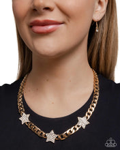 Load image into Gallery viewer, Uncle Sam Stars - Gold Necklace