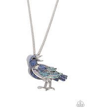 Load image into Gallery viewer, Radiant Raven - Blue Necklace