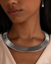 Load image into Gallery viewer, Fringe Formal - Silver Necklace - Empower Me Pink Exclusive 2025 - Paparazzi Accessories