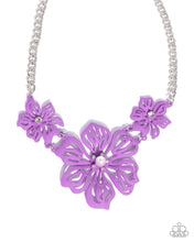 Load image into Gallery viewer, Floral Fandom - Purple Necklace