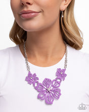Load image into Gallery viewer, Floral Fandom - Purple Necklace