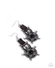 Load image into Gallery viewer, Western Warden - Black Earrings