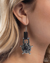 Load image into Gallery viewer, Western Warden - Black Earrings