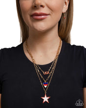 Load image into Gallery viewer, Unforgettable USA - Gold Necklace