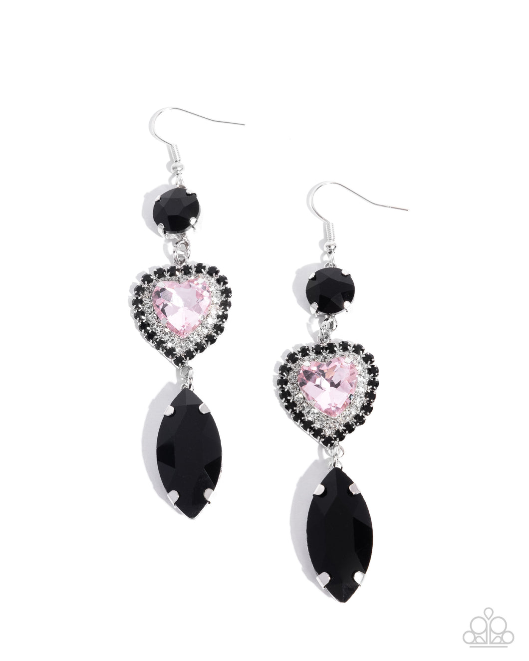 Smitten Sway - Black Earrings