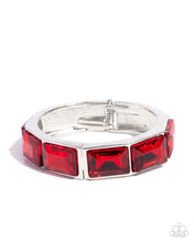 Load image into Gallery viewer, Faceted Freestyle - Red Bracelet