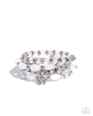 Bewitching Bear - White Bracelet