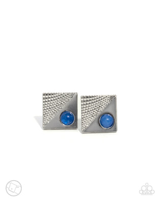 Some Serious Studs - Blue Cuff-Links