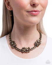 Load image into Gallery viewer, Fairy Florals - Brass Necklace